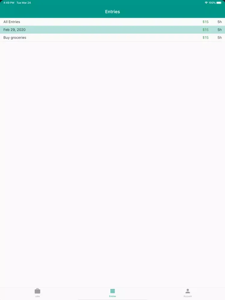 Zrzuty ekranu My Jobs Manager iPad 